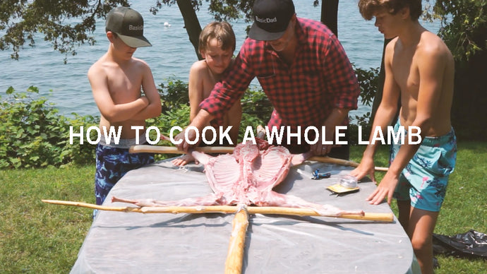 How to cook a whole lamb over an open fire