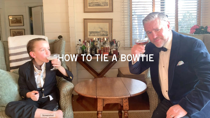How to tie a bow tie.