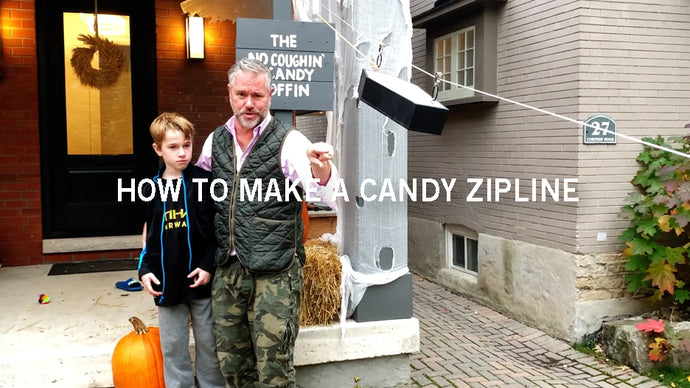 How to make a candy zipline