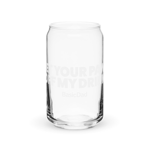 GET YOUR PAWS OFF MY DRINK Glass Beer Can